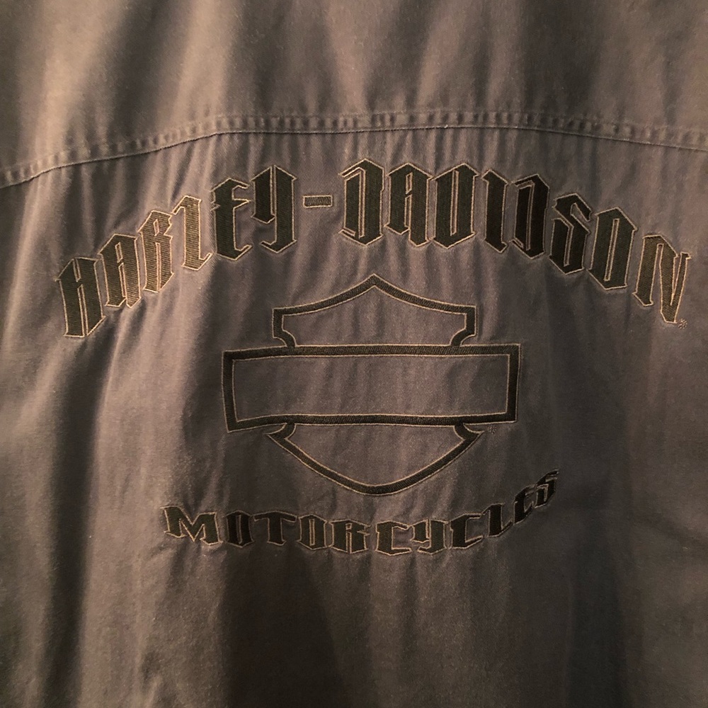 Harley Davidson button up collared short sleeve shirt. 3xl